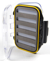 Clear Double-Sided Fly Box w/ Foam Inserts Waterproof 170 Slits 4.25″X3″X1.25″