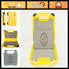 Large Streamer Fly Fishing Boat Box 14″x11″x3.35″ – Waterproof, Durable, Yellow