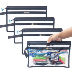 2 Layer Water-resistant Fishing PVC Clear Storage Bag BaitShield Tackle Bag S…