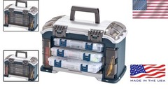Effortless Fishing Gear Organization – Angled Tackle System with 3 Utility Boxes