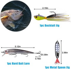 Saltwater Fishing Tackle Kit – 158-Piece Essentials for Anglers