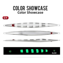 Fast Sinking UV Glow Jig Lure 150/200/300/400g for Tuna and For Snapper