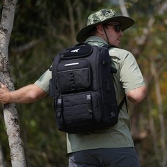 Fishing Tackle Backpack with Rod Holder 4 Tackle Boxes,40L Tackle Bag