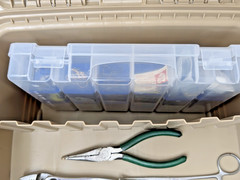 Flambeau Tackle Box Loaded Vintage Trout Lures Rooster Tail Mepps Acme Tools