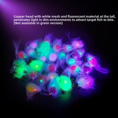 12 Piece Fly Lure Egg Design for Trout Salmon Bass High Carbon Steel Hook