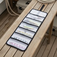 Transparent Tackle Pouch Multi-Tier Fishing Organizer Clear Pockets