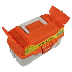 Freshwater Fishing Tackle Box W 70pc Kit 2 Tray Design Secure Brass Kit Durable