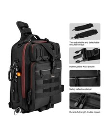 Piscifun Fishing Tackle Storage Bag Outdoor Shoulder Backpack Cross Body Sling