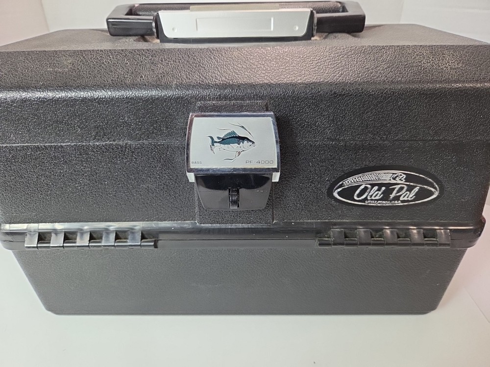 Old Pal PF-4000 Vtg Tackle Box w/ Dual Folding Trays USA