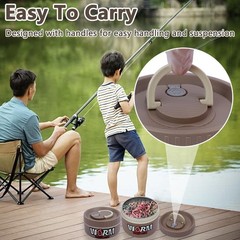 2Pcs Live Bait Storage,Fishing Bait Container Stainless Steel Worm Storage Box