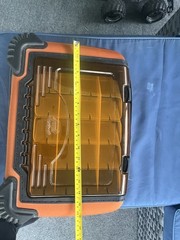 Orange Plano Tackle Case Bag, Broken Zipper Pull Tabs G