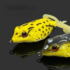 5.5cm and 6cm Thunder Amphibian Silicone Frog Lure for Surface Strike Fishing