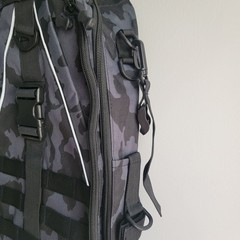 Ghosthorn Fishing Tackle Sling Backpack with Rod Holder, Camouflage