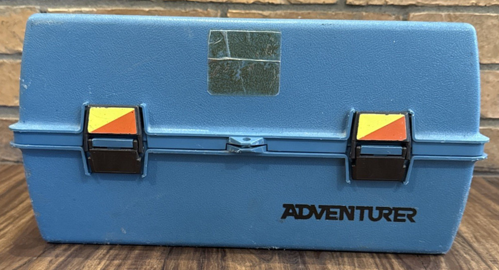 Vintage Flambeau 1822 Adventurer 3 Tray Fishing Tackle Box – Double Latch -VHTF