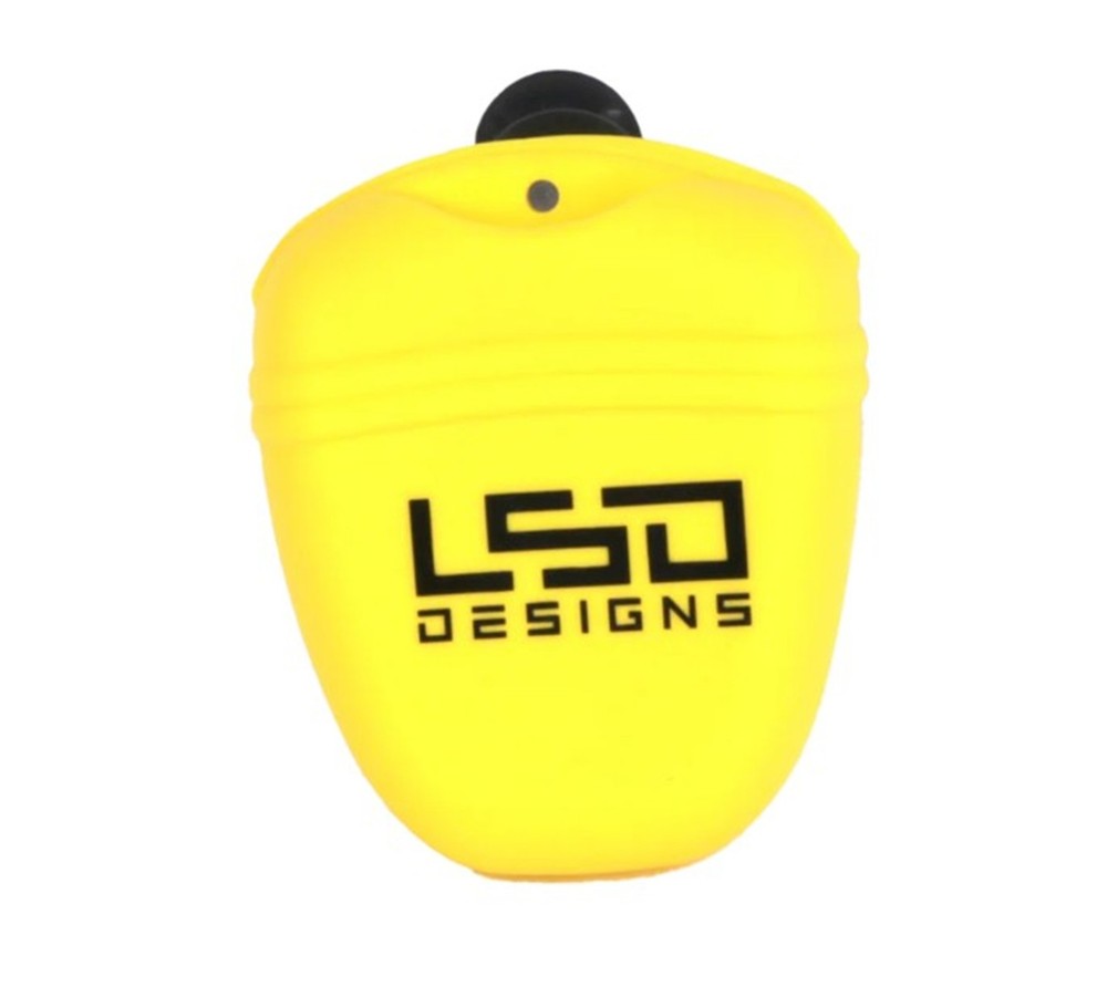 LSD Kuzu Pouch Silicone Clip on JR 9x7x4cm Neon Yellow (0826)