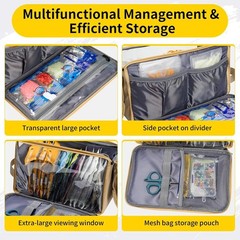 Water-Resistant Soft Plastic Bait Organizer Bag – Khaki