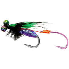 Reflective Critter Lure with Hand Tied Feathers for Trout Bass Crappie Fishing