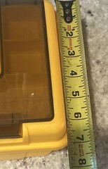 VTG Plano Plastic Tool-Tackle Box W/Removable Tray, Lid Storage 13”x7”x5.5”