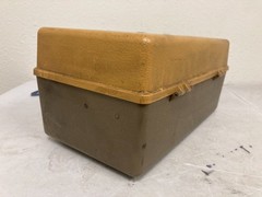 Vintage Plano 5000 Yellow 2-Tray Tackle Box Fold Out Fishing Storage USA Made