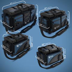 Reaction Tackle Spacious Tackle Bags- Salt Water Resistant Fishing Bag/Organzier