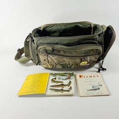 Plano Mossy Oak Fishing Bag Adjustable Strap w/Golden Nature Fishing Guide Book