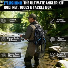 Fishing Rod & Reel Combos Fishing Backpack Fishing Net Fishing Bag