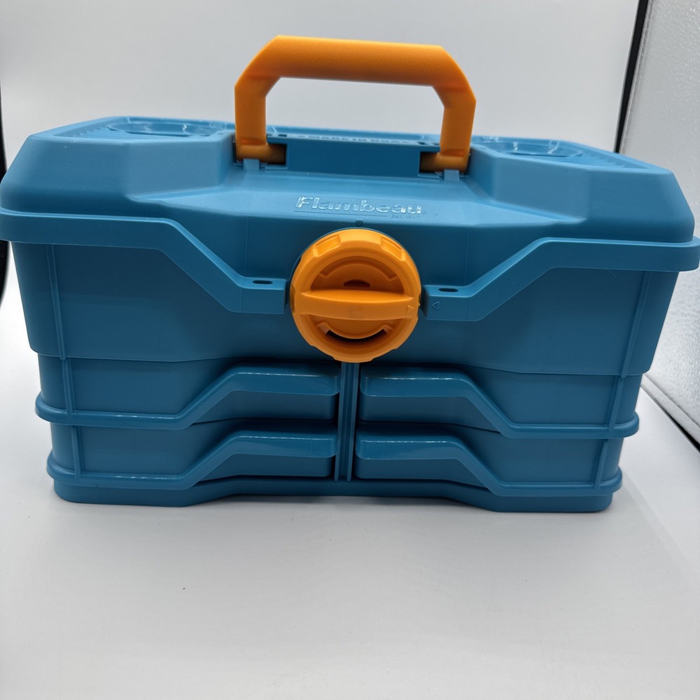 NextGen 4/0 Medium Fishing Tackle Box, 440NGA, 14 inches, Plastic, Blue New