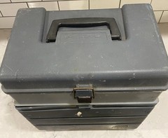 2 – Vintage PLANO 1233 Fishing Tackle Box 3 Removeable Storage Boxes