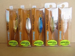 BRASSVY VENATOR 4.5g FISHING SPOON 45mm SEABASS (LOT OF 5)