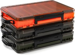 3 Pack Double Sided Fishing Lure Boxes, 14 Compartments Fishing Tackle Organi…