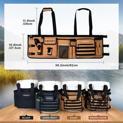 Fishing Bucket Organizer for 5 Gallon Bucket – Tackle Bag with 15 Pockets & Adju