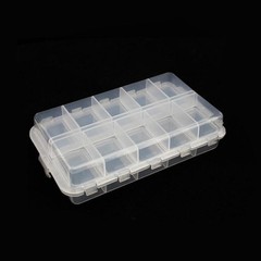 Weihe Mini Fishing Tackle Box Red 10 Compartments for Small Clear Plastic Waterp