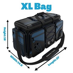 Fishing Tackle Bag – Salt Water Resistant Fishing D: XL Bag (without trays)