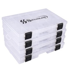 Fishing Tackle Boxes | 4 Pack | 3600 Size | Plastic Storage Organizer