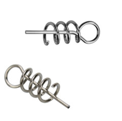 100Pcs Fishing Lure Accessories Lock Needle Soft Bait Spring Pin Hook Lead Head