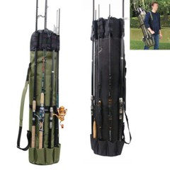 Outdoor Fishing Bag Rod Reel Portable Travel Organizer Tackle Tools Storage Case