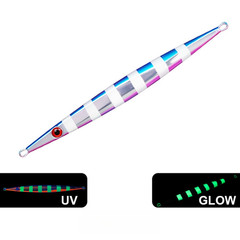 Fast Sinking UV Glow Jig Lure 150/200/300/400g for Tuna and For Snapper