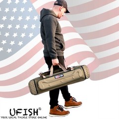 UFISH Fishing Rod Bag Tackle Storage Carrier Travel Bag Fishing Rod Case Pole
