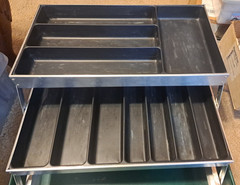 Vintage Rare UMCO HERTERS Model 520U Plastic Cantilever Large Bait Tackle Box