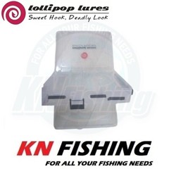 LOLLIPOP LURES REVERSIBLE 2 Sided Lure Case For 12 Lures 19.5 x 15 x 4.6cm