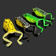 5.5cm and 6cm Thunder Amphibian Silicone Frog Lure for Surface Strike Fishing