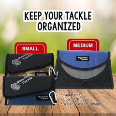 Fishing Tackle Organizer Case | Soft Bait Binder | Blue- Small Bait Binder