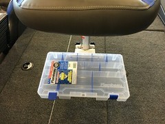 Tackle Box: Tuff Tainer by Flambeau SEE PHOTOS: Opt. Clamp-2 Pedestal Seat/Rail