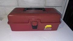 Vintage Red Plano’s Fishing Tackle Box Storage Tray 13″ Made In Plano USA #1001