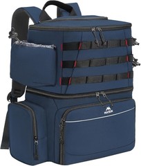 42L Dual Compartment Fishing Backpack with Cooler & Saltwater Resistant Design-