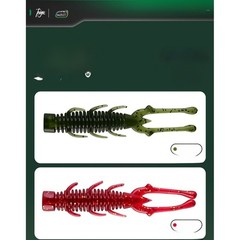 Floating Shrimp Lure 7.5cm 2.5g TPE Soft Bait Pack of 10 for Bass Perch Fishing