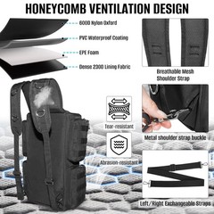 Fishing Tackle Backpack with Rod Holders,20L Lightweight Fishing Bag Storage …