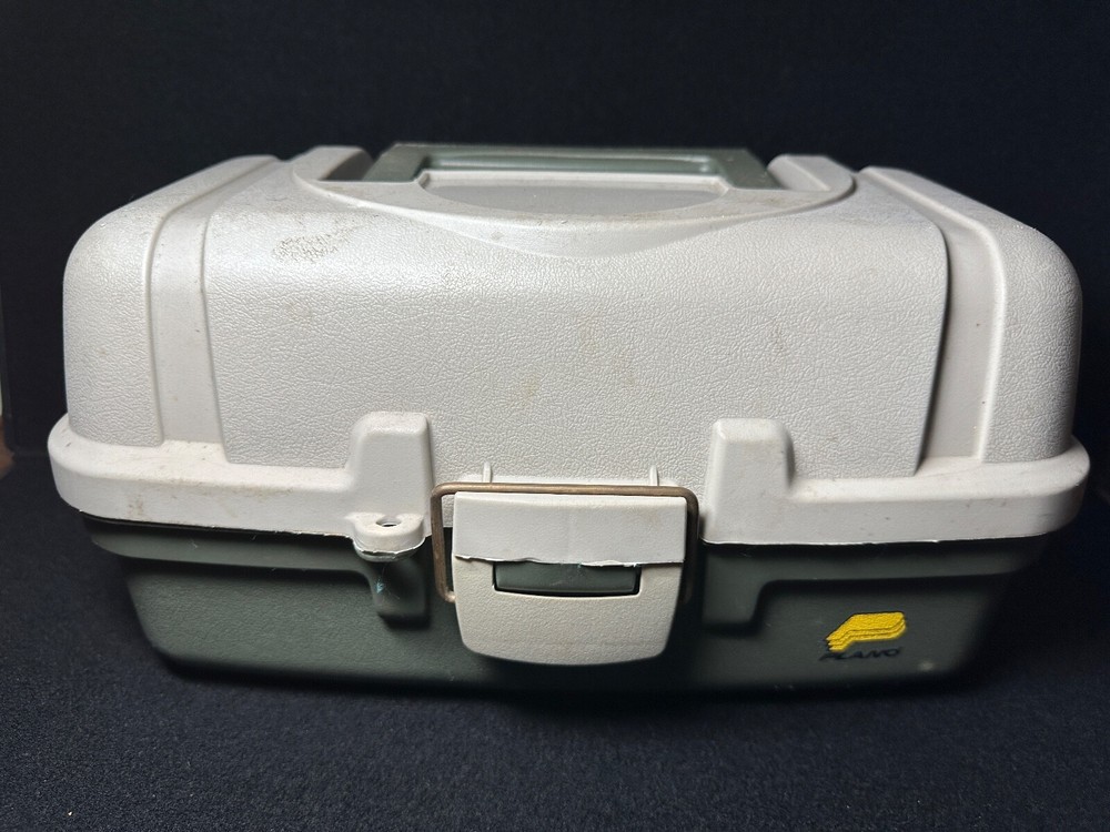 Vintage Plano Tackle Box 6102 Fold Out Tray Fishing Gear USA, QuikShip Item