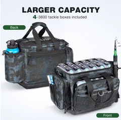Waterproof Fishing Tackle Box Organizer w/ Removable Dividers 1 & 4 Pack Bag