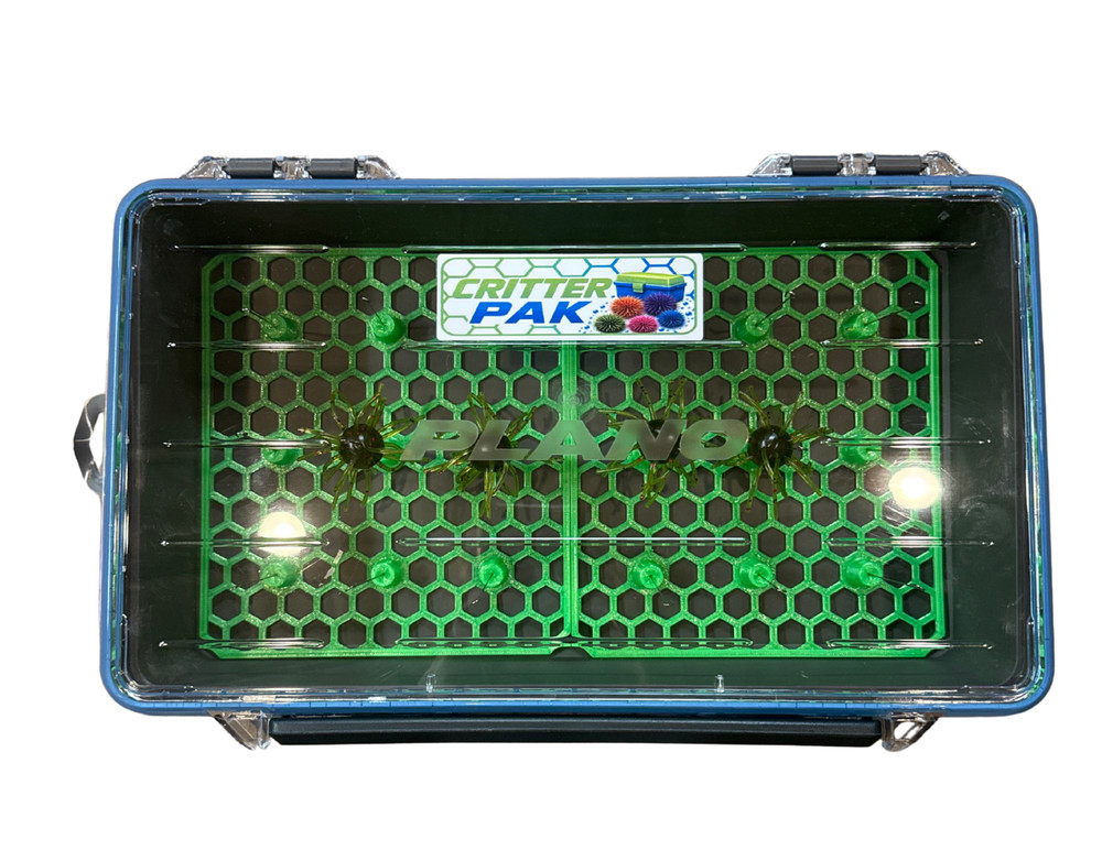 Plano StowAway 3700 Waterproof Deep Open Tackle Box with Urchin Critter Racks
